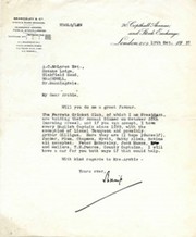 HDG LEVESON-GOWER (SURREY & ENGLAND) 1937 CRICKET LETTER - TO ARCHIE MACLAREN