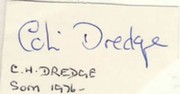 COLIN DREDGE CRICKET AUTOGRAPH