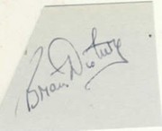 BRIAN DISBURY CRICKET AUTOGRAPH