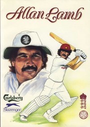 ALLAN LAMB 1988 (NORTHAMPTONSHIRE) SIGNED CRICKET BENEFIT BROCHURE