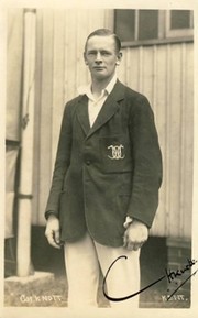 CHARLES HAROLD KNOTT (KENT) SIGNED CRICKET POSTCARD