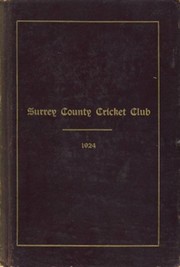 SURREY COUNTY CRICKET CLUB 1924 [HANDBOOK]