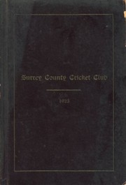 SURREY COUNTY CRICKET CLUB 1925 [HANDBOOK]