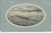 ROWING EIGHT 1907 POSTCARD