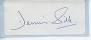DENNIS SILK CRICKET AUTOGRAPH