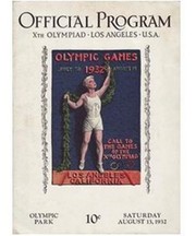 LOS ANGELES OLYMPICS 1932 - 13TH AUGUST OFFICIAL PROGRAM