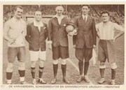 AMSTERDAM OLYMPICS 1928 FOOTBALL FINAL POSTCARD (URUGUAY V ARGENTINA)