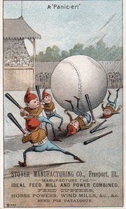 BASEBALL ADVERTISING CARD 