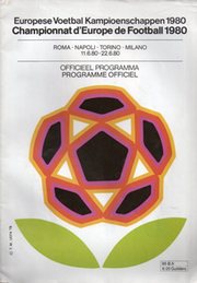 EUROPEAN FOOTBALL CHAMPIONSHIPS 1980 TOURNAMENT PROGRAMME
