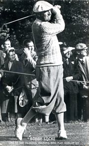 BOBBY LOCKE GOLF PHOTOGRAPH