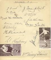 FULHAM FOOTBALL CLUB - LATE 1930S SIGNED ALBUM PAGES
