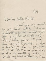 D.J. KNIGHT (SURREY & ENGLAND) 1919 CRICKET LETTER