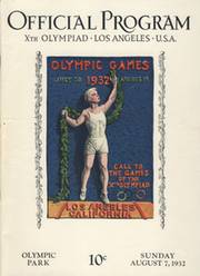 LOS ANGELES OLYMPICS 1932 - 7TH AUGUST OFFICIAL PROGRAM
