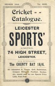 CRICKET CATALOGUE 1914 (LEICESTER SPORTS