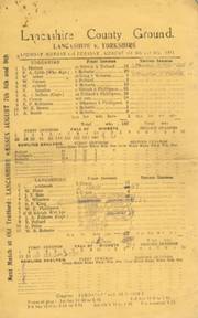 LANCASHIRE V YORKSHIRE 1948