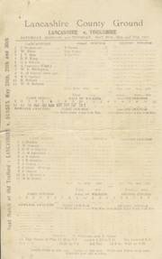 LANCASHIRE V YORKSHIRE 1947
