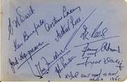 BRITISH RYDER CUP TEAM 1951 GOLF AUTOGRAPHS