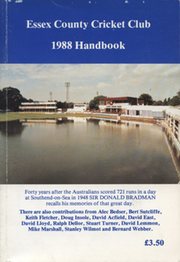 ESSEX COUNTY CRICKET CLUB ANNUAL 1988