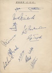 ESSEX CCC 1930S CRICKET AUTOGRAPHS