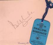 BOBBY LOCKE AUTOGRAPH 1954 (HARROGATE)