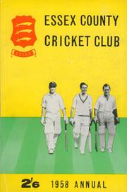 ESSEX COUNTY CRICKET CLUB ANNUAL 1958