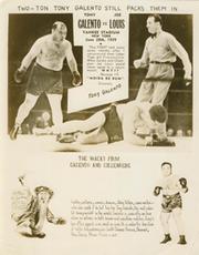 TWO-TON TONY GALENTO 1940S PUBLICITY BOXING PHOTOGRAPH