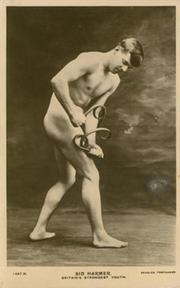 SID HARMER BODYBUILDING POSTCARD