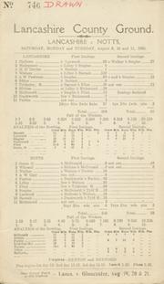LANCASHIRE V NOTTINGHAMSHIRE 1925  (OLD TRAFFORD)