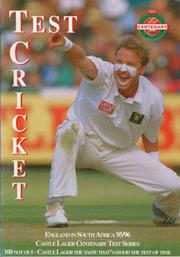 ENGLAND TOUR TO SOUTH AFRICA 1995-6