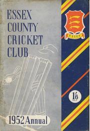 ESSEX COUNTY CRICKET CLUB ANNUAL 1952