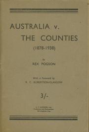 AUSTRALIA V THE COUNTIES (1878-1938)