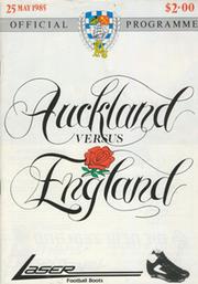AUCKLAND V ENGLAND 1985 RUGBY PROGRAMME