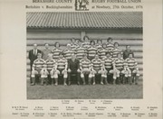BERKSHIRE COUNTY RFU 1976 TEAM PHOTOGRAPH