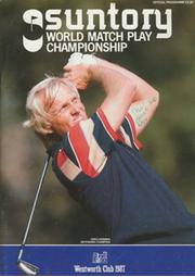 WORLD MATCH PLAY CHAMPIONSHIP 1987 GOLF PROGRAMME
