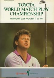 WORLD MATCH PLAY CHAMPIONSHIP 1991 GOLF PROGRAMME
