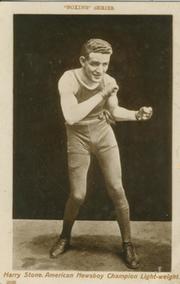 HARRY STONE BOXING POSTCARD