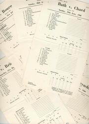 BATH CRICKET CLUB SCORECARDS 1960