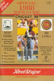 OFFICIAL 1988 TOUR GUIDE. ENGLAND V WEST INDIES & SRI LANKA