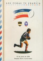 ARGENTINA V FRANCE 1996 RUGBY PROGRAMME