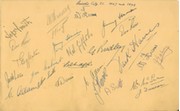 LEICESTER CITY 1947/48 AUTOGRAPH SHEET
