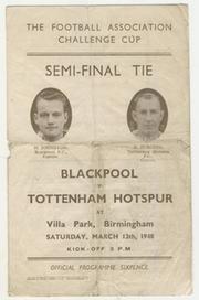 BLACKPOOL V TOTTENHAM HOTSPUR 1948 (FA CUP SEMI-FINAL) PROGRAMME