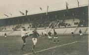 GREAT BRITAIN V FINLAND 1912 OLYMPICS (FOOTBALL SEMI-FINAL) POSTCARD