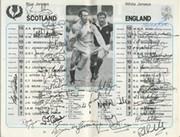 SCOTLAND V ENGLAND 1982 SIGNED RUGBY PROGRAMME