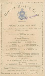 AUSTRALIA 1930 - ENTERTAINMENT ABOARD SS "ORFORD"