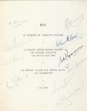 AUSTRALIA 1948 SIGNED CRICKET LUNCHEON MENU