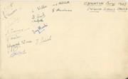 EDMONTON BOYS 1947 AUTOGRAPHS  - ENGLISH SCHOOLS SHIELD
