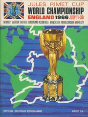 WORLD CUP 1966 TOURNAMENT BROCHURE