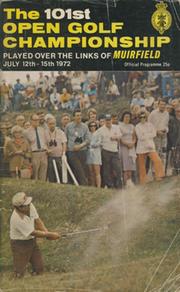 OPEN CHAMPIONSHIP 1972 (MUIRFIELD) GOLF PROGRAMME