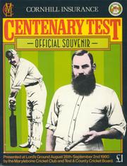 ENGLAND V AUSTRALIA (LORDS) 1980 CENTENARY TEST CRICKET PROGRAMME