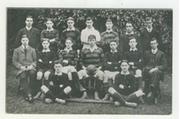 EXETER UNIVERSITY FOOTBALL TEAM 1909-10 POSTCARD